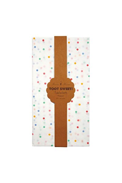Meri Meri - Spotty Paper Tablecloth - Renkli Puantiyeli Masa Örtüsü