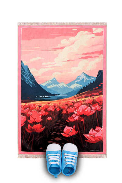 Bursa İpek Παιδικό χαλάκι και χαλάκι παιχνιδιού Narçişi Poppy Poppy Velvet