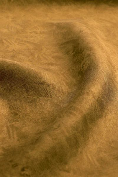 Bursa İpek Twill Silk Scarf - Mustard Brush Pattern