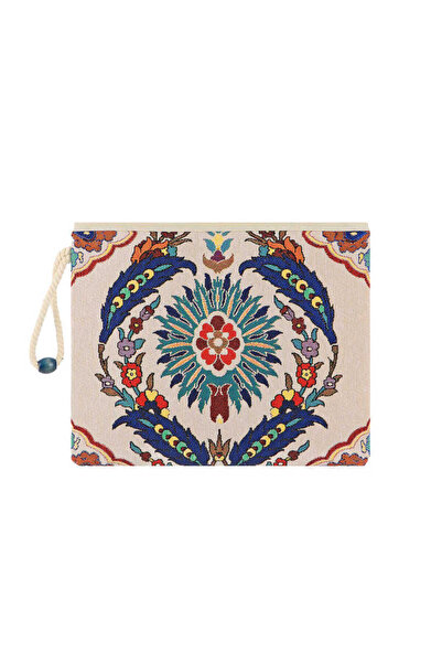 Bursa İpek Geantă de mână cu model goblen și pene