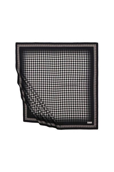 Bursa İpek Mink Black Houndstooth Silky Scarf