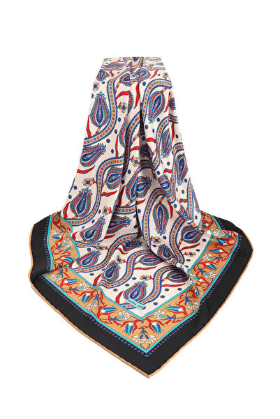 Bursa İpek Μεταξένιο μαντίλι με μοτίβο τουλίπας χρυσός θάμνος