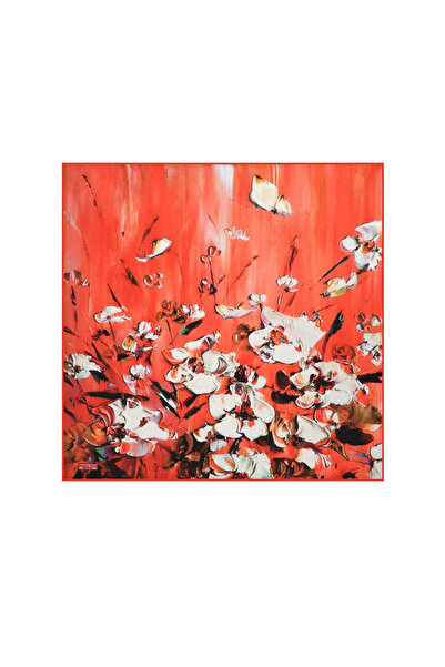 Bursa İpek منديل حريري منقوش بزهرة الرمان