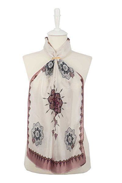 Bursa İpek Eșarfă din mătase Voile Powder Lilac Belly