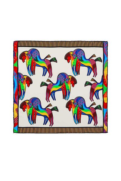 Bursa İpek Gold Black Patterned Silky Handkerchief