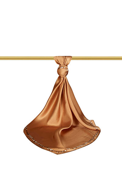 Bursa İpek Μεταξωτό μαντήλι Watered Zebra με χρυσή άκρη