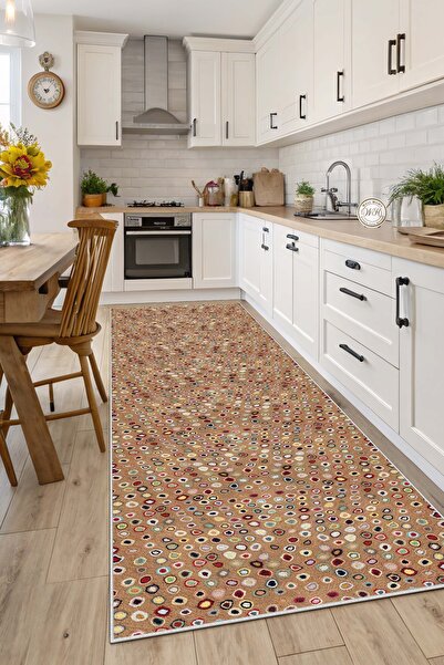 West Home Machine Washable Non-Slip Base Stain-Resistant Digital Kitchen Carp...