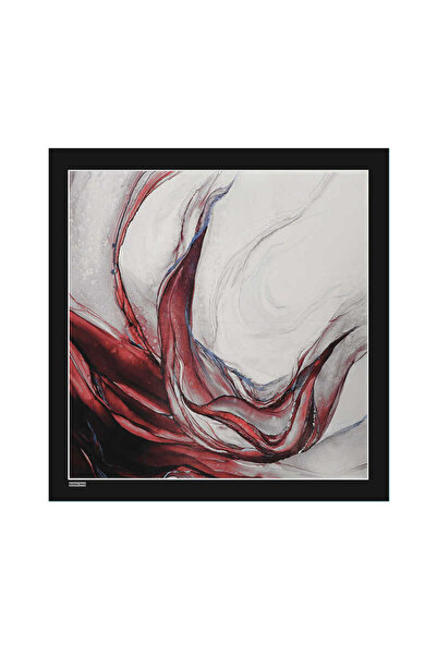 Bursa İpek Eșarfă din granit negru cu model Sura Silk