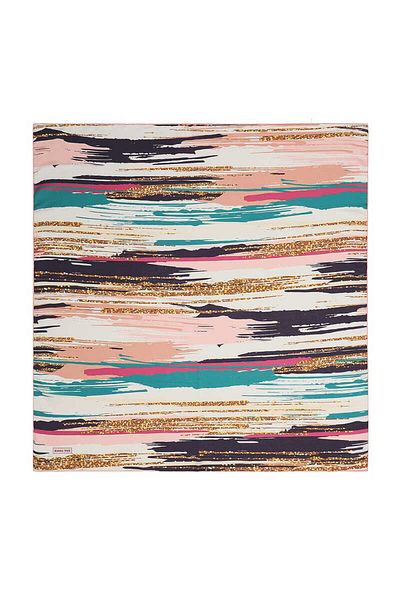 Bursa İpek Salmon Brush Pattern Soft Scarf