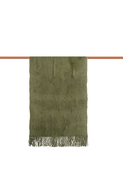 Bursa İpek Khaki Angora Shawl