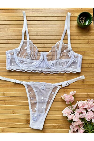 Ht Sağlık Floral Bra Set Bralet Set