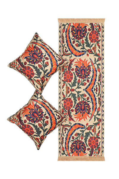 Bursa İpek Σετ Green Velvet Runner