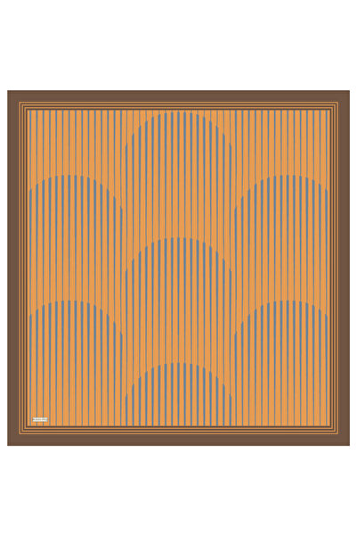 Bursa İpek Μεταξωτό μαντίλι Sura με χρυσό σχέδιο Dila