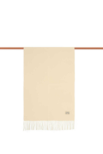 Bursa İpek Cream Double Sided Winter Shawl