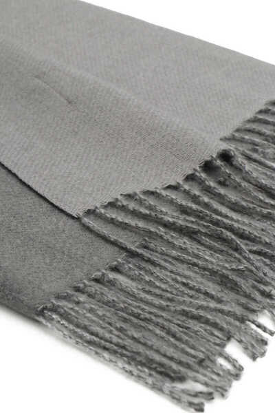 Bursa İpek Anthracite Gray Double Sided Winter Shawl