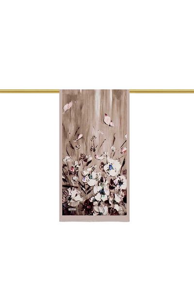 Bursa İpek Anemone Patterned Silk Scarf