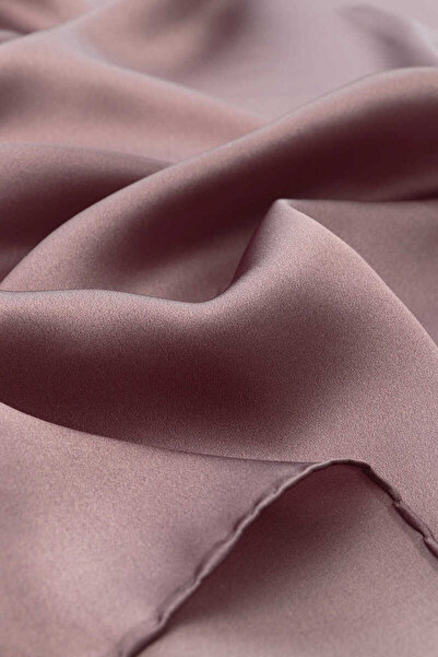 Bursa İpek Dried Rose Solid Color Sura Silk Scarf