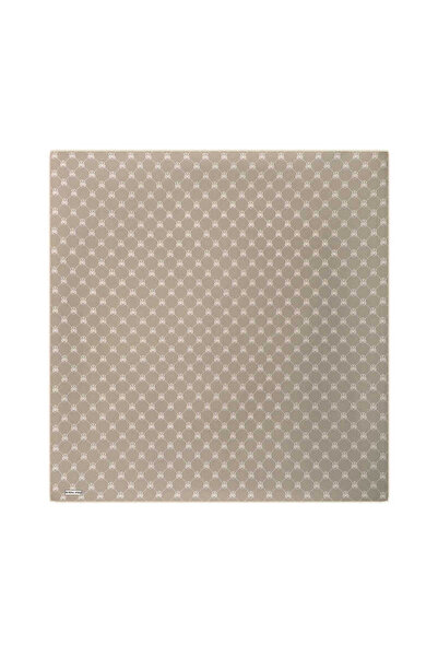 Bursa İpek Копринен шал с кадифена текстура - Камък Пеперуда Монограм