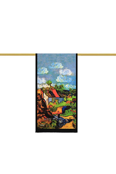 Bursa İpek Silk Scarf - Tan Home Pattern