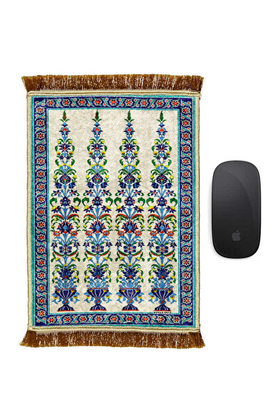 Bursa İpek Water Green Decorative Small Carpet Mousepad