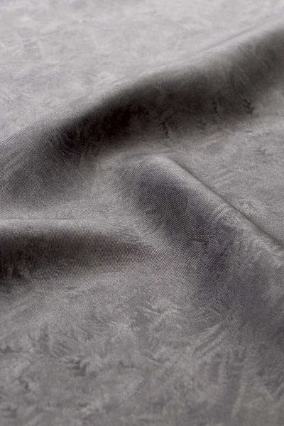 Bursa İpek Twill Silk Scarf - Gray Brush Pattern