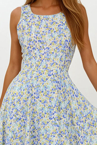 VAGGON Жіночі сині плісировані шорти з U-подібним вирізом на блискавці Vs00221