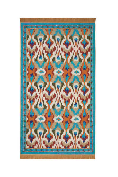 Bursa İpek Water Green Velvet Carpet Prayer Rug