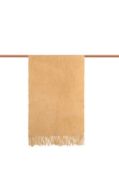 Bursa İpek Beige Angora Shawl