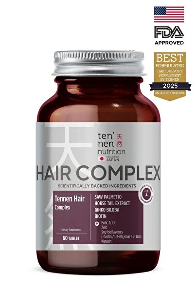 Tennen Nutrition فيتامين الشعر والأظافر، ذيل الحصان، البيوتين 5000، بالميتو ا...