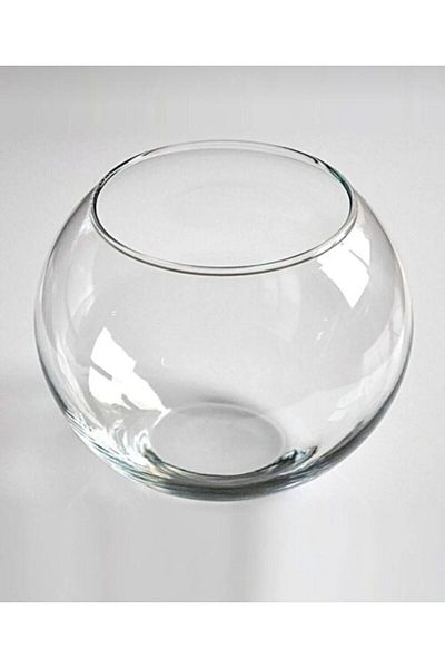 BASHAYER Round Glass Vase Fish Tank Different Sizes Bubble Design Bowl Shape Ball 30cm