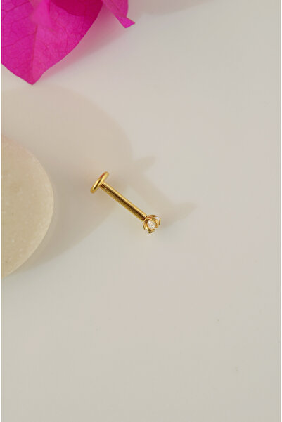 Sacce Scarves&Accessories Çelik Tektaş Yıldız Tragus Piercingi Helix Kıkırdak Lob