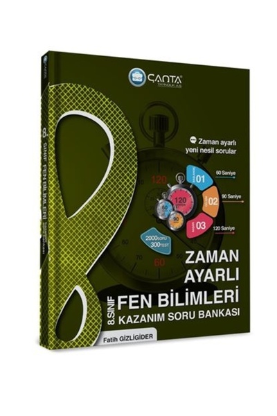 Çanta Yayınları 8.sınıf Fen Bilimleri Zaman Ayarlı Kazanım Soru Bankası