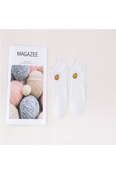 WHORTHY SOCKS Комплект от 5 дамски цветни забавни бели ботуши чорапи