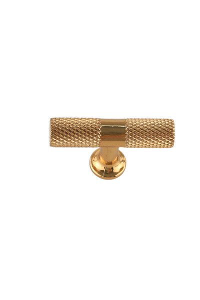 IRK METAL VE HIRDAVAT Golden Yellow t Bar (Serrated Bar) Handle Aluminum Metal.Furniture Kitchen Drawer Door Handle