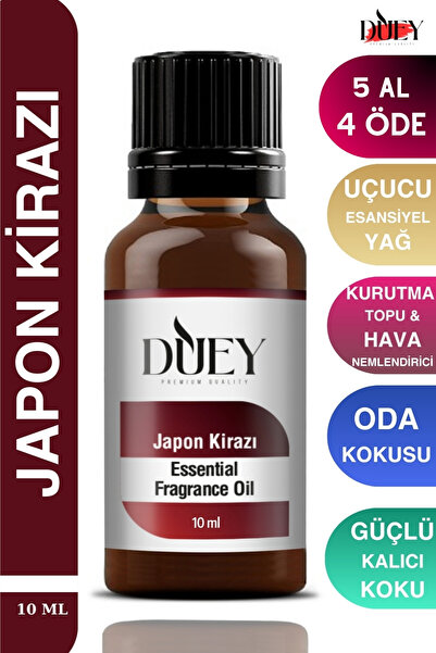 DUEY Japon Kirazı Uçucu Yağ Buhurdanlık Yağı Difüzör Esansı Oda Kokusu Esansı...