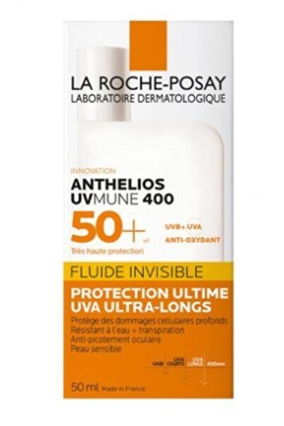 La Roche Posay أنثيليوس أوفميون 400 بعامل حماية من الشمس 50+ سائل غير مرئي 50 مل