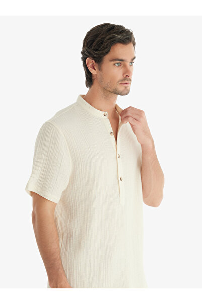 Blackspade Ανδρικό πουκάμισο 10769 - Κρεμ