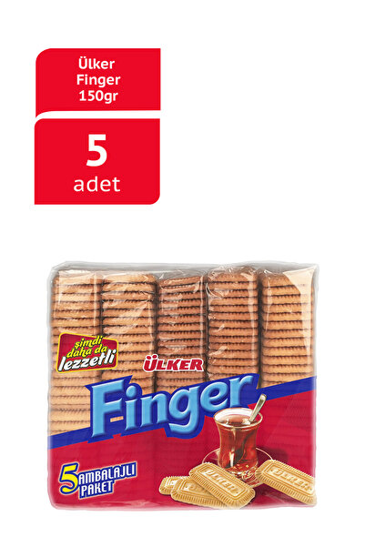 Ülker FİNGER Bisküvi - 750 gram - 5 Adet