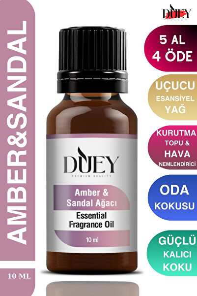 DUEY Amber&Sandal Uçucu Yağ Buhurdanlık Yağı Difüzör Esansı Oda Kokusu Esansı...