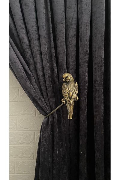 Helezoni Curtain Accessory Polyester Sleeve Curtain Holder Bird Model Premium Curtain Iron 1 Piece