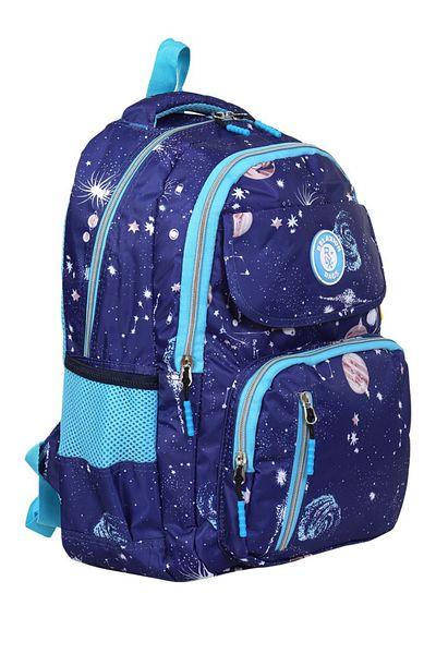 Bliss Licensed Space Patterned Primary School Bag Thermal Lunch Bag and Pen Holder Set of 3