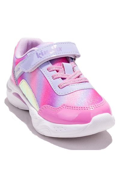 Kinetix Wannacn Lilac Silver Orthopedic Daily Girl's Sports Shoes