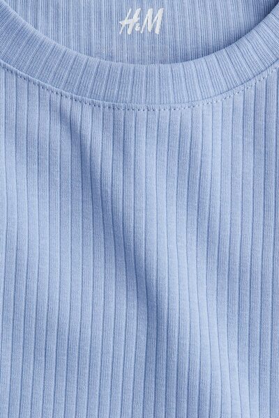 H&M Kısa Kollu Jarse Elbise