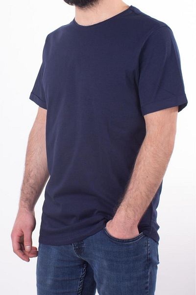 Twister Jeans Twi̇ster Jeans 1828 Dark Blue Circle Neck Men's T-Shirt