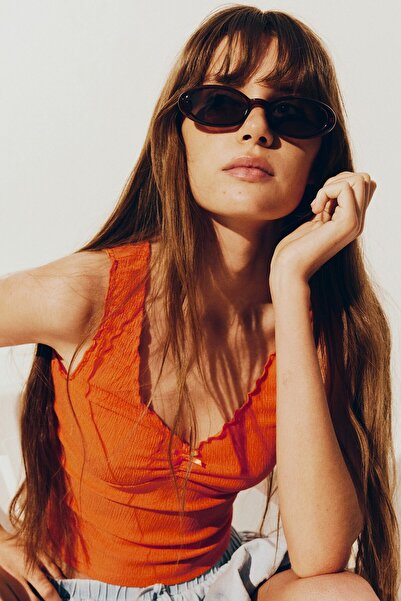 H&M Kolsuz Krinkle Jarse Üst