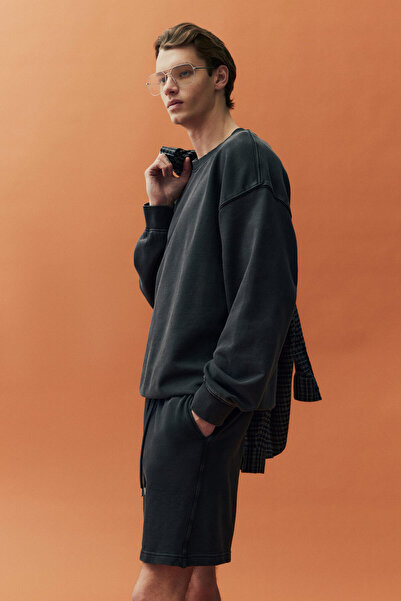 H&M Sweatshirt Şort Regular Fit