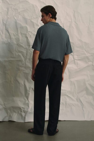H&M Keten Karışımlı Pantolon Relaxed Fit