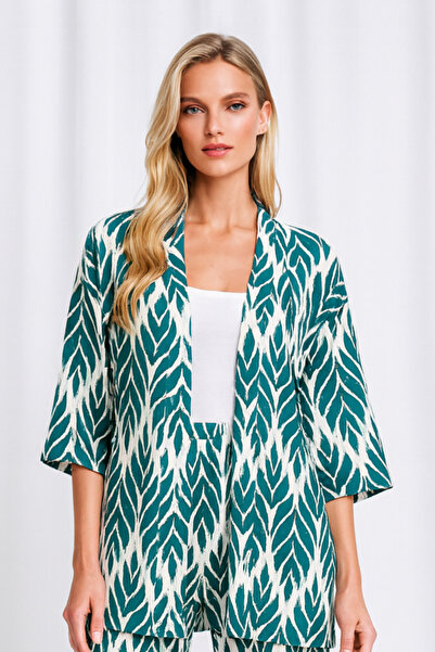 Mivoon Double Suit Kimono with Wrinkle Fabric Pants