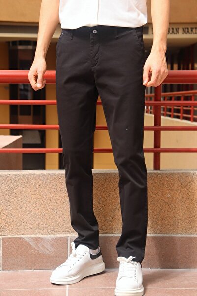 inpool بنطال رجالي بقصة ضيقة، قطعة طلاء تشينو