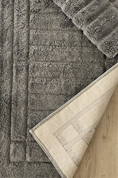 Zeria Home Cotton Tufting Water Absorbent Soft Textured Bath Mat Set, Bathroom Carpet Set of 2 60X100 - 50X60